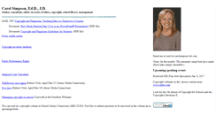 Desktop Screenshot of carolsimpson.com