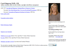 Tablet Screenshot of carolsimpson.com